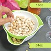 Southern Homewares Double Pedestal Serving Pistachio Bowl with Shell Storage