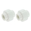 uxcell 2Pcs 1/2" UPVC Union Coupling Pipe Fitting (Socket x