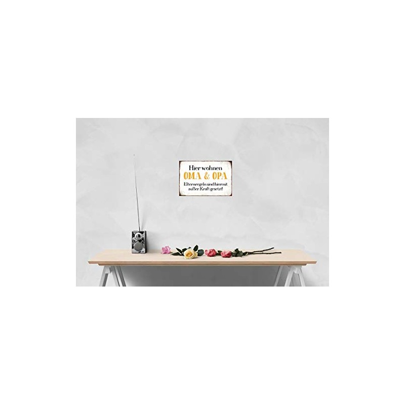 generisch Tin Sign 20 x 30 cm Curved with Cord