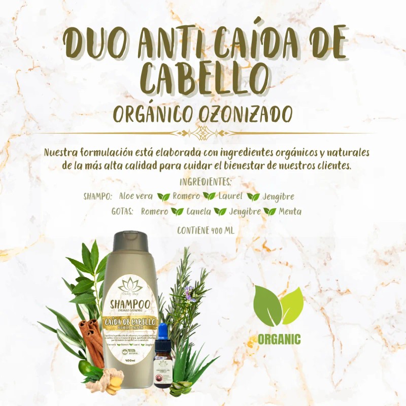 Tratamiento Ozonizado Anti-caída De Cabello Orgánico Romero