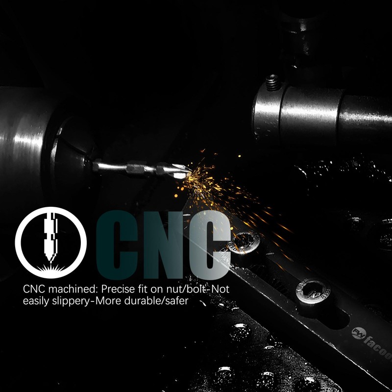 Facoow Magnetic Nut Driver Set for Impact Drill, 19 Pcs