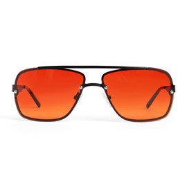TrueDark Twilights Sunset Aviator Blue Light Blocking Glasses - Premium Sleep-Enhancing Eyewear with Gradient Technology, Blocks 98% Blue Light, Reduces Eye Strain - Designed by Dave Asprey