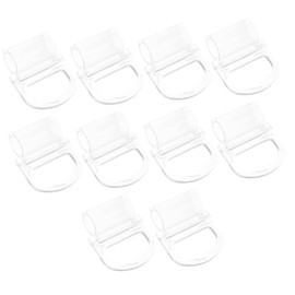 DOITOOL 10pcs Roller Window Shades Pull Transparent Handle Blinds Pulls Fit for 20mm Rod