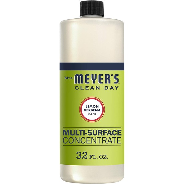 Mrs. Meyer's Clean Day Multi-Surface Cleaner Concentrate, Use to Clean Floors, Tile, Counters,Lemon Verbena Scent, 32 oz