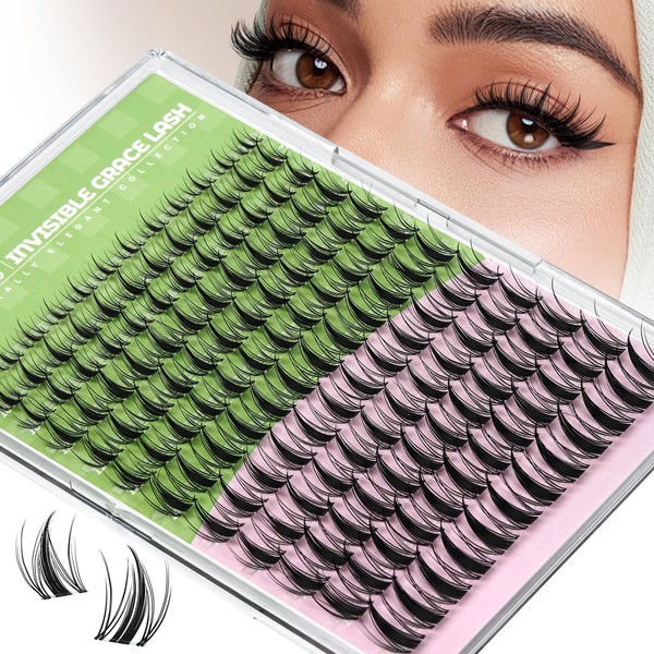 KEYYOU Fairy Lash Clusters Manga Lash Extension D Curl 144Pcs