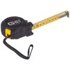TAJIMA G9P50MY Shock-Resistant Tape Measure, Black, 5 m x 25