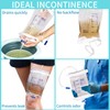10 Pack Leg Urinary Drainage Bags with Cloth Straps, Anti-Reflux