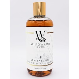 Windward Curl Seastate Gel - Curly Hair Styling, 360ml/12 fl. oz, Light-weight, Crunch-free, Cruelty-free, Shine, Humidity Resistance, Curl Enhancement for All Curl Types