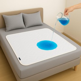 BLUZIMAN® Inkontinenz Bettunterlage Wasserdicht, Inkontinenzunterlage Waschbar Gefertigt in Europa, Unterlagen Bett Inkontinenz Oeko-TEX, PIPI Matten für Hunde Kinder Erwachsene (50x90cm, Pack 1)