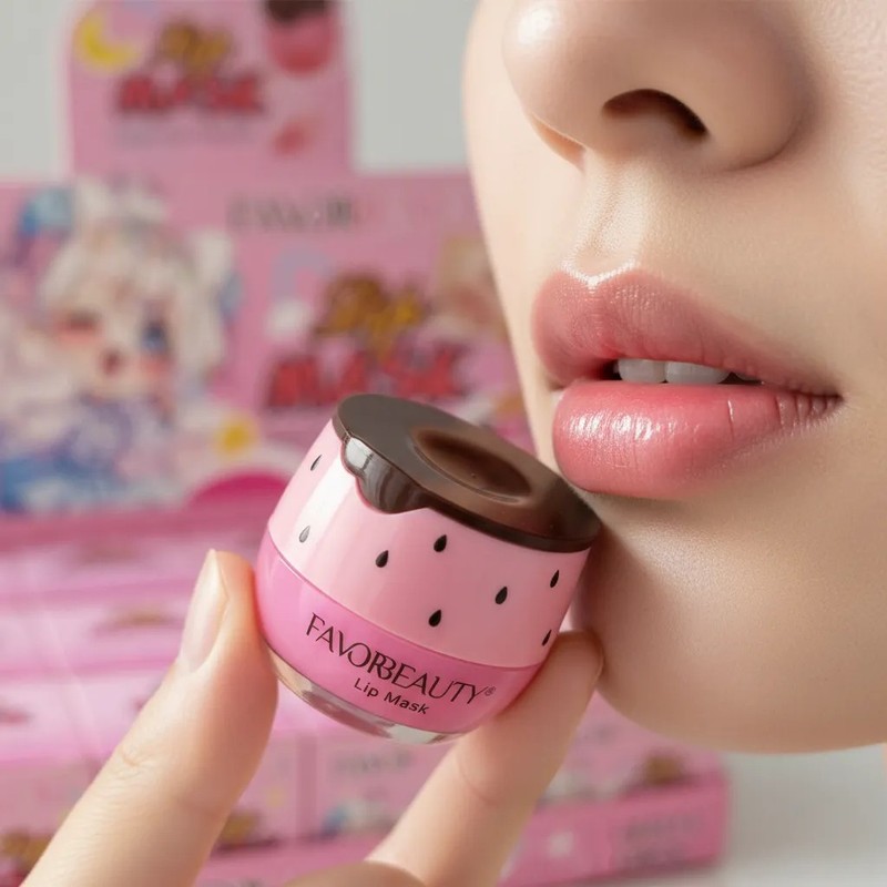 Balsamo Tarro Fresa 12 Piezas Favorbeauty Mayoreo