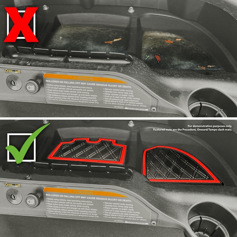Xtreme Mats Dash Mats and Golf Cart Cubby Inserts for