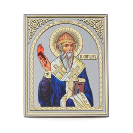 NKlaus Holy Spiridon Wooden Icon 10 x 12 cm Christian Orthodox 11353