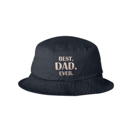 One Size Navy Bucket Best Dad Ever Embroidered Cap Dad Hat