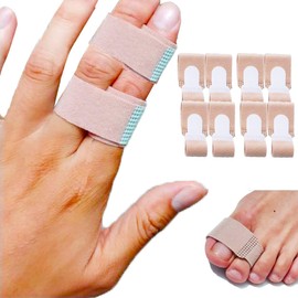 Mcvcoyh Broken Finger Wraps, Finger Buddy Straps, Finger Splint Buddy Tape for Jammed and Broken Fingers-7 Pack