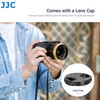 JJC Gold Aluminum Metal Round Lens Hood with Lens Cap