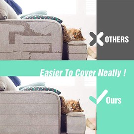 Anti Cat Scratch Tape, Aufondof 4 in X 5M Cat Training Tape, 100% Transparent Cat Scratch Deterrent Furniture Protector for Sofa, Carpet & Door – Pet Safe Scratching Deterrent for Couch Corner