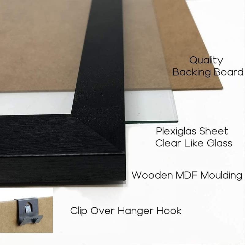 Modern 10x10 Frame Black - Square Picture Frames With Safe