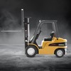 fisca 1:50 Metal Model Vehicle Set - Excavator, Backhoe Loader
