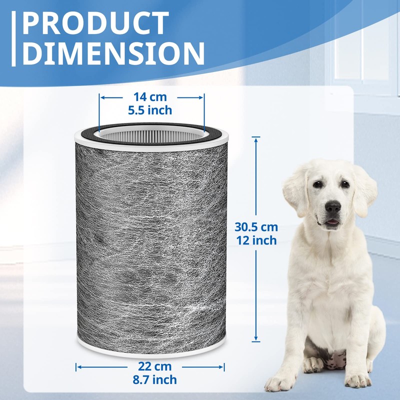 HP202 Replacement Filter Compatible with HP201, UA205, AP1000 HP200 For