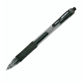 7520016473133 SKILCRAFT Gel Pen, Retractable, Medium 0.7 mm, Black Ink, Clear/Black Barrel, Dozen