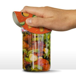 Delicious Taco Fiesta Pattern with Chili and Lime Round Rubber Non-Slip Jar Gripper Lid Opener