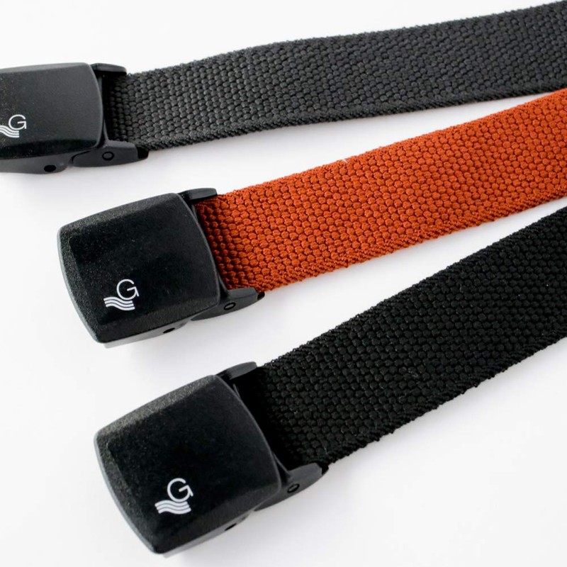 Gebert YKK Black Buckle Stretch Belt, Made in Japan, 3