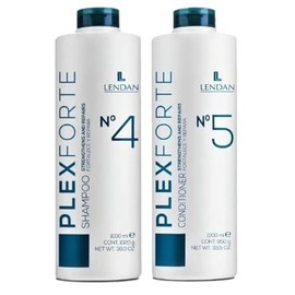 Lendan Plex Forte Kit No. 4 + 5 - Shampoo and Conditioner - 1000 ml/36 Fl. Oz., 2, 36.0 Fl Oz