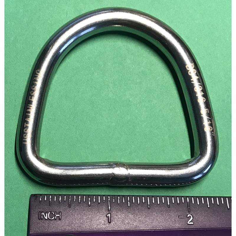 US Stainless Stainless Steel 316 D Ring Welded 8mm x