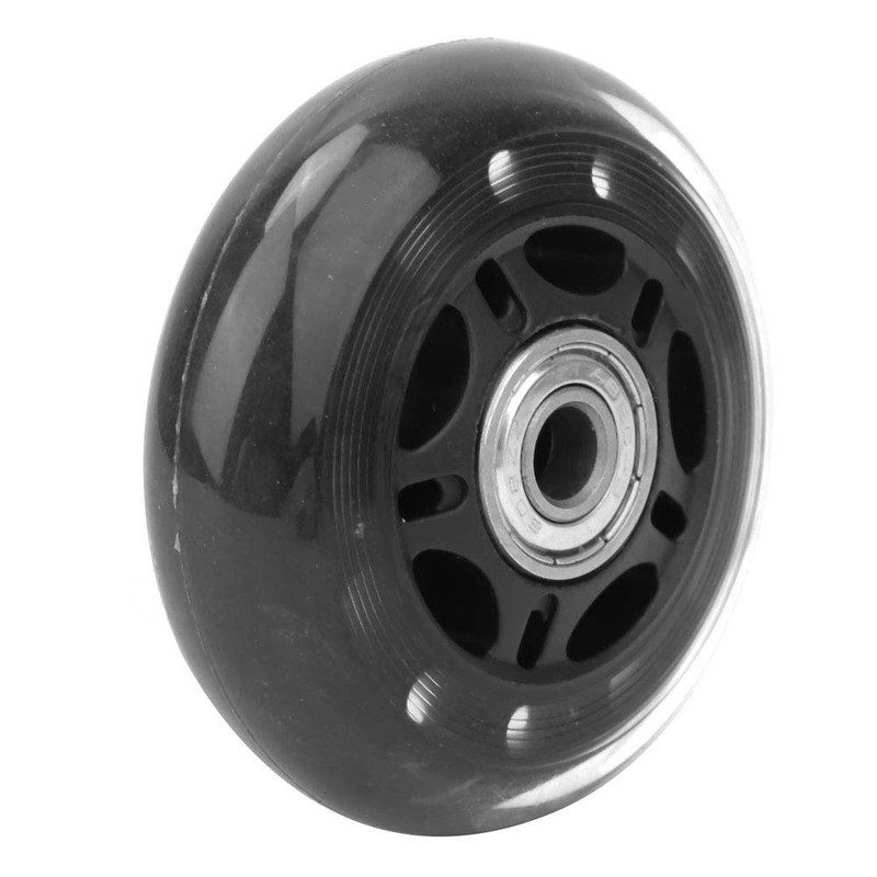 Luggage Wheels Replacement 3 Inch Swivel Wheels Black Transparent Silent
