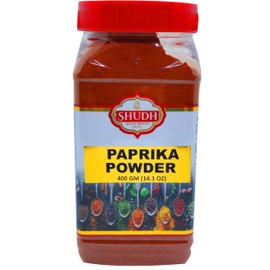 PAPRIKA POWDER 400GM JAR | (Deggi Mirch) Spice Powder, Ground, Bulk ~ All Natural, Salt-Free | Vegan | No Colors | Gluten Friendly | NON-GMO | Indian Origin