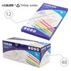 Eziglide Jumbo TriGrip Colouring Pencils, Box of 48 Triangular Pencils,