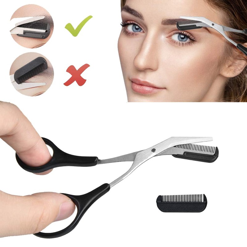 Vitalux Eyebrow Set of 8 Eyebrow Scissors Comb Eyebrow Shave