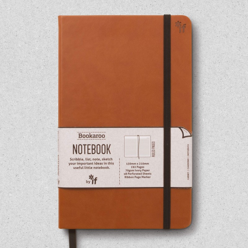 If Bookaroo 43206 Notebook Journal Brown