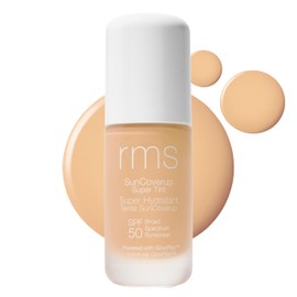 RMS Beauty SunCoverup Super Tint Broad Spectrum SPF 50 Sunscreen - Skin Tint Non Nano Zinc Oxide Mineral Sunscreen, Glowy Tinted Moisturizer with SPF (Cameo)