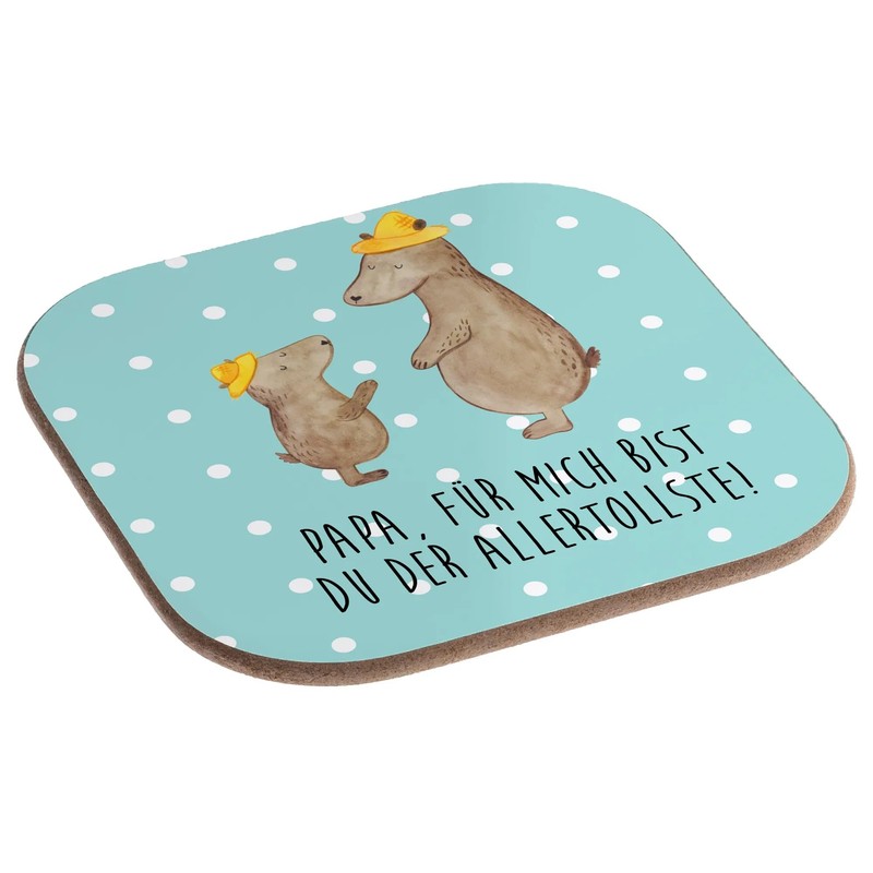 Mr. & Mrs. Panda Drinks Coaster Bears with Hat -