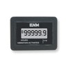 Hour Meter, LCD, Flush Rectangular, Round