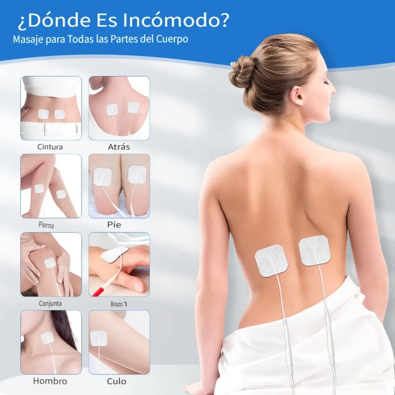 50 Electrodos Para Electroestimulador Tens De 5x5cm
