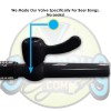BeerBong.com Large Beer Bong Funnel | Black Valve (3’ Long)