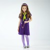 Nuolich Women Costume Accessories Purple Headband Green Scarf Adult Halloween