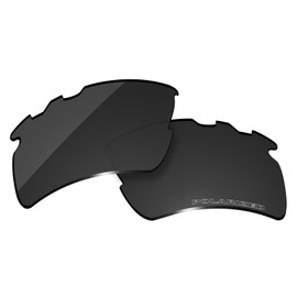OOWLIT Replacement Sunglass Lenses for Oakley Flak 2.0 XL Vented OO9188 Black Dark Gery Polarized