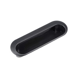uxcell Flush Pull Finger Insert Recessed Cabinet Handles 120mm x 40mm x 21mm Black