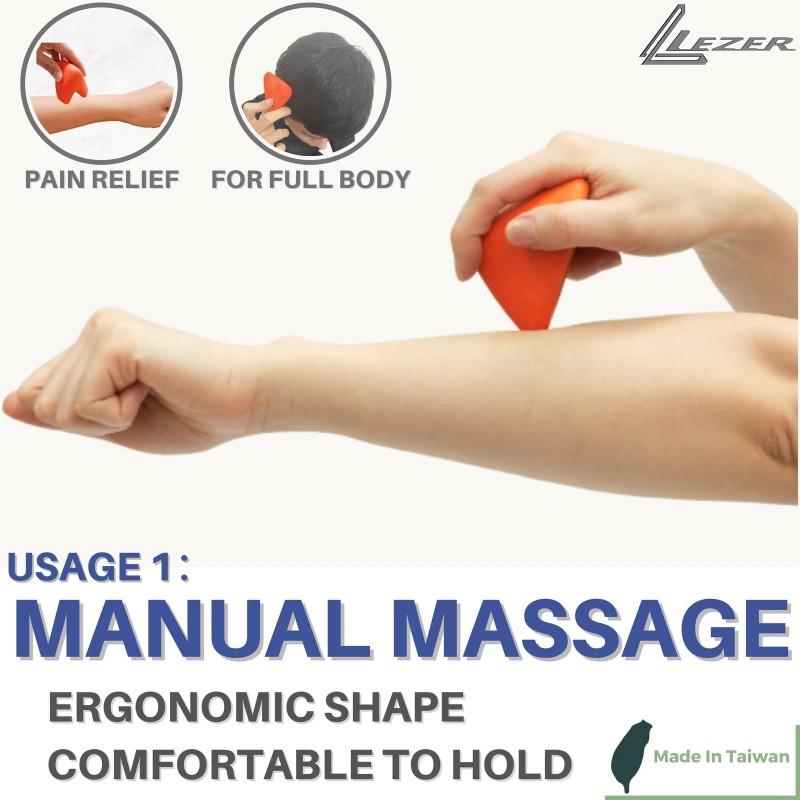 LEZER Trigger Massage Point Manual Massage Ball Hip Hook Muscle