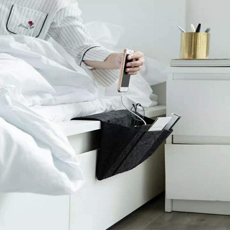 Esteopt Felt Bedside Storage Hanging, Bedside Storage Pockets Bunk Bed