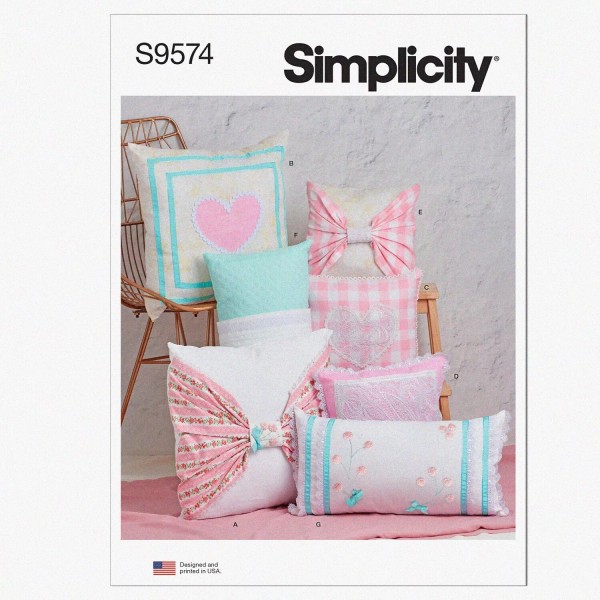 Clovera PillowCraft Multicolor Sewing Kit: Patterns for 12"x22", 14"x14", &