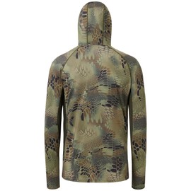 BASSDASH UPF 50+ Men’s Hunting Shirts with Mask Long Sleeve Camo Fishing Hoodie