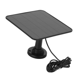Arlo Pro 5S Camera Solar Panel, 12 W Waterproof Charger with Adjustable Bracket, 9.8 Feet Long Cable, for Outdoor Safety (BLACK)
