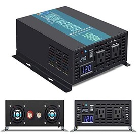WZRELB 1000W 24V 120V Pure Sine Wave Power Inverter with 2 AC Outlets,Car Inverter
