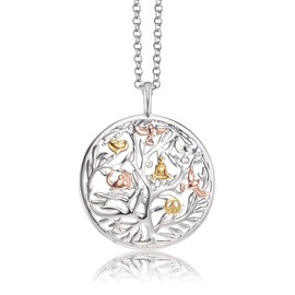 Engelsrufer Women's 925 Sterling Silver Tricolor Tree of Life Necklace