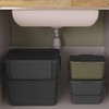 SUNDIS Loops 6L Rectangular, Recycled Plastic, Grey, with Lid and