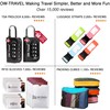 OW-Travel Luggage Locks TSA Approved (1 Pack Black) 4 Digit